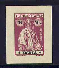 1913 - Afinsa nº 268. Ceres. PROVA NÃO DENTEADA de 8T. Sem goma. Em boas condições.