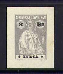 1913 - Afinsa nº 258. Ceres. PROVA NÃO DENTEADA de 3r. Sem goma. Em boas condições.