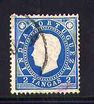 1886 - Afinsa nº 136. D. Luis I. Selo de 2t usado. Denteado 13 1/2. Em boas condições.