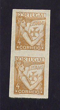 1931 - Afinsa nº 513. Lusiadas. PROVAS não denteadas de 4c EM PAR. Sem goma. Em boas condições.
