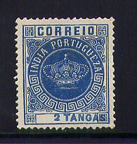 1882 - Afinsa nº 119. Coroa, valores em moeda local. Selo de 2T novo sem goma. Tipo I, denteado 13 1/2. TAXA DESLOCADA. Em boas condições.