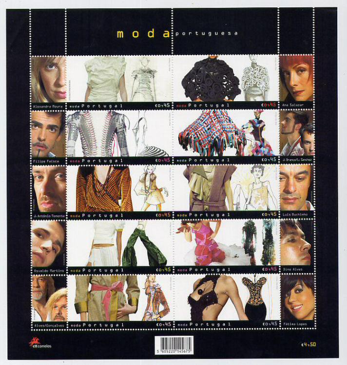 2004 - Folha Miniatura nº 23 - Moda. Nova sem charneira. Em excelentes condições.
