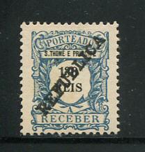 1913 - Porteado. Afinsa nº 38. Com sobrecarga LOCAL Républica. Selo de 130r novo sem goma como emitido. Em boas condições.