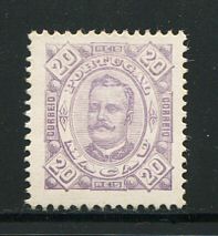 1893 - Afinsa nº 50. D. Carlos I. Selo de 20r novo sem goma como emitido. Em boas condições.