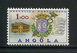 1964 - Afinsa nº 499. Centenário Associação Comercial de Luanda. Selo de 1$00 novo SEM CHARNEIRA (**) e com goma original. Em boas condições.