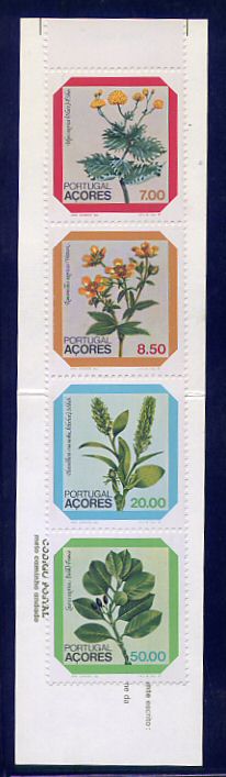 1981 - Caderneta Afinsa nº 23 - 1533/6. BAIXO CUSTO. Flores dos Açores. Série completa nova sem charneira. Em boas condições.
