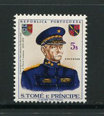 1970 - Afinsa nº 399. Marechal Carmona. Selo de 5$00 novo SEM CHARNEIRA (**) e com goma original. Em boas condições.