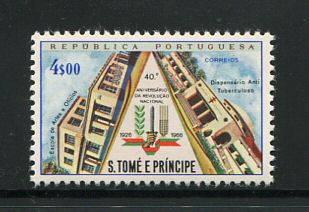 1966 - Afinsa nº 388. 40º Aniv. da Revolução Nacional. Selo de 4$00 novo SEM CHARNEIRA (**) e com goma original. Em boas condições.