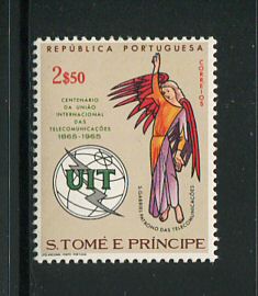 1965 - Afinsa nº 379. UIT. Selo de 2$50 novo SEM CHARNEIRA (**) e com goma original. Em boas condições.