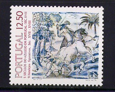 1983 - Afinsa nº 1607. BAIXO CUSTO. Azulejo 9. Série nova sem charneira. Goma original. Em boas condições.
