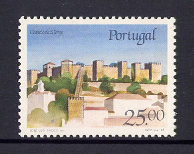 1987 - Afinsa nº 1816. BAIXO CUSTO. Lisboa, Castelo de S. Jorge. Série nova sem charneira. Goma original. Em boas condições.