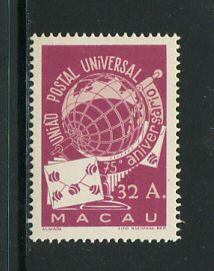 1949 - Afinsa nº 340. UPU. Selo de 32a novo, COM CHARNEIRA (*) e goma original. Em boas condições.