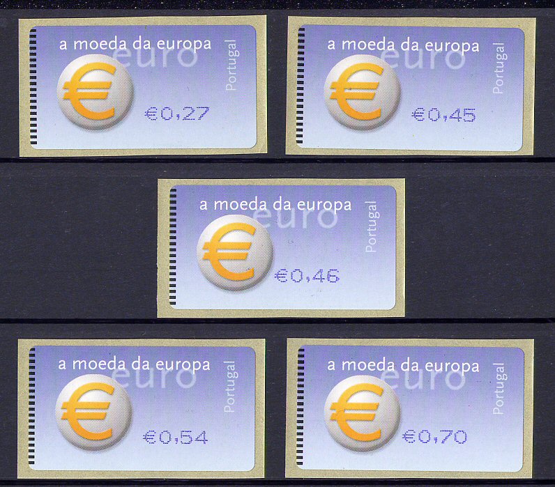 2002 - #23B - Simbolo do Euro. SMD. Série de Etiquetas Afinsa n.º 23B. Nova. Autoadesiva. Em boas condições.