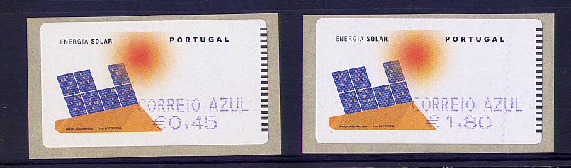 2006 - #35- CA - Energia Solar. AMIEL. CORREIO AZUL - Série de Etiquetas Afinsa n.º 35. Nova. Autoadesiva. Em boas condições.