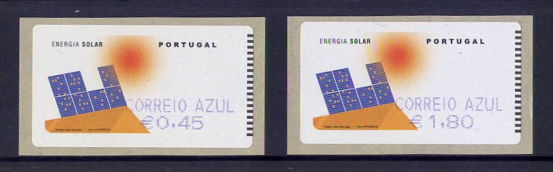 2006 - #35A-CA - Energia Solar. SMD. CORREIO AZUL - Série de Etiquetas Afinsa n.º 35A. Nova. Autoadesiva. Em boas condições.