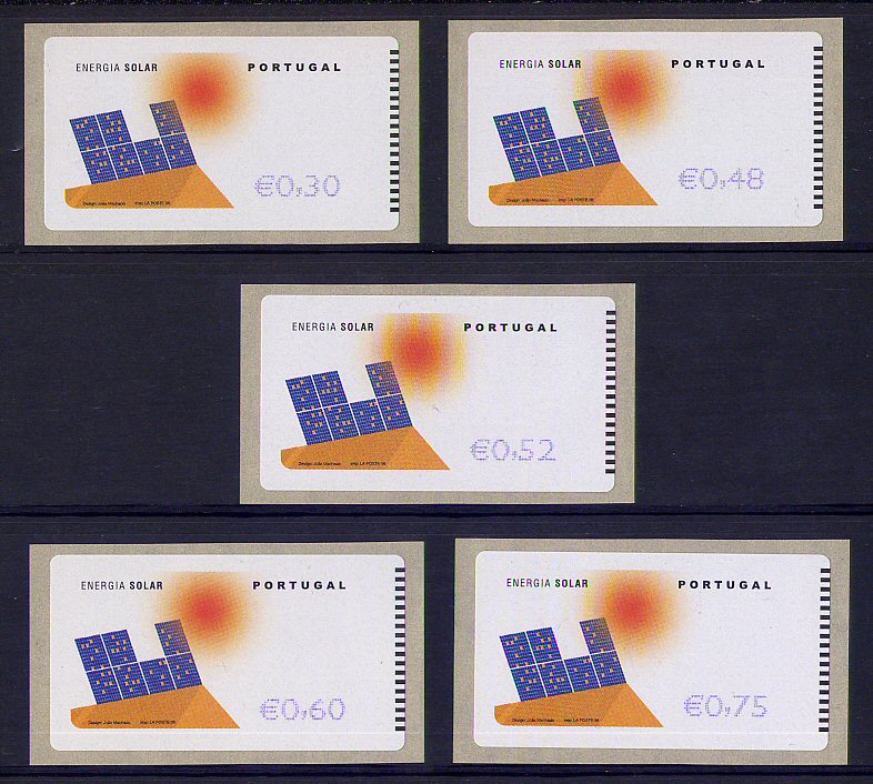 2006 - #35B - Energia Solar. EPOST. Série de Etiquetas Afinsa n.º 35B. Nova. Autoadesiva. Em boas condições.