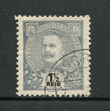 1903 - Afinsa nº 186. D. Carlos I. Selo de 1 1/2r usado. ARDÓSIA. Em boas condições.