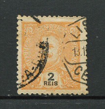 1903 - Afinsa nº 187. D. Carlos I. Selo de 2r usado. Em boas condições.