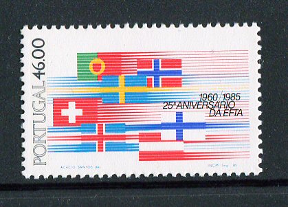 1985 - Afinsa nº 1696. BAIXO CUSTO. EFTA. Série nova sem charneira. Goma Original. Em boas condições.