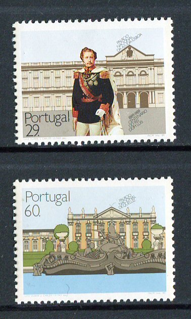 1989 - Afinsa nº 1910/11. Palácios Nacionais. Série nova sem charneira. Goma Original. Em boas condições.