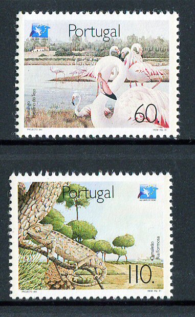 1991 - Afinsa nº 1993/4. Turismo. Série nova sem charneira. Goma Original. Em boas condições.