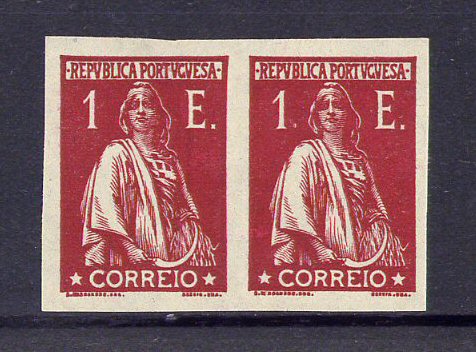 1930 - Afinsa nº 508. Ceres. Provas não denteadas de 1E EM PAR. Em boas condições.