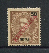 1911 - Afinsa nº 94. D. Carlos I. Selo de 50r novo sem goma. Em boas condições.