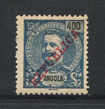 1911 - Afinsa nº100. D. Carlos I. Selo de 400r novo sem goma. Em boas condições.