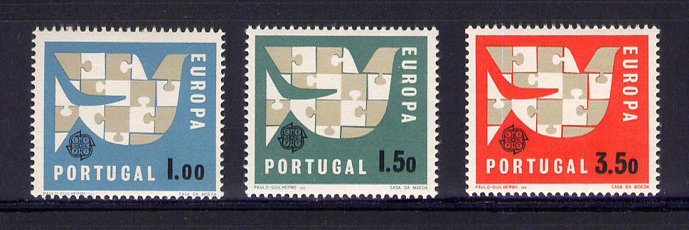 1963 - Afinsa nº 919/21. BAIXO CUSTO. EUROPA. Série nova sem charneira. Goma Original. Em boas condições.