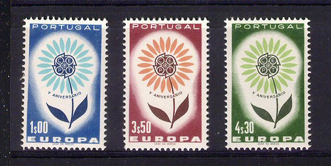 1964 - Afinsa nº 934/6. EUROPA. Série nova sem charneira. Goma Original. Em boas condições.