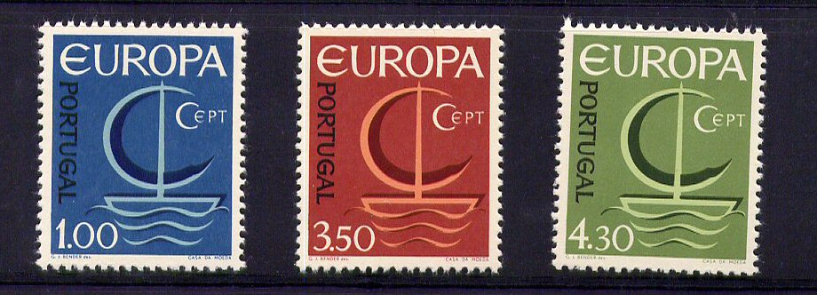 1966 - Afinsa nº 983/5. BAIXO CUSTO. EUROPA. Série nova sem charneira. Goma Original. Em boas condições.