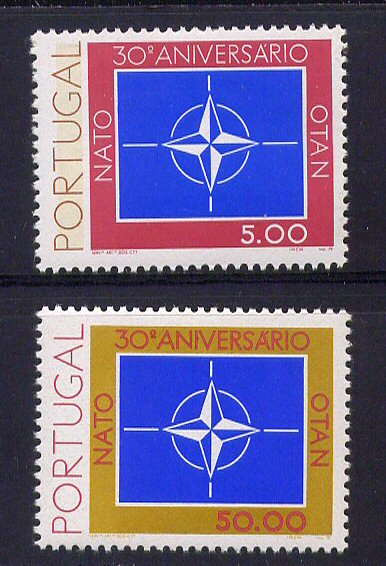 1979 - Afinsa nº 1421/2. BAIXO CUSTO. NATO. Série nova sem charneira. Goma Original. Em boas condições.