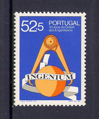 1986 - Afinsa nº 1779. Engenheiros. Série nova sem charneira. Goma Original. Em boas condições.