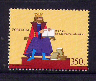 1996 - Afinsa nº 2362. Ordenações Afonsinas. Série nova sem charneira. Goma Original. Em boas condições.