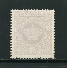 1870 - Afinsa nº 7. Tipo Coroa. Reimpressão de 1885. 100 reis sem goma como emitidos. Em boas condições.