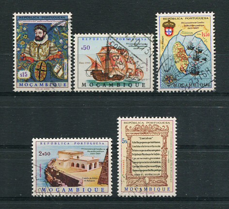 1969 - Afinsa nº 509/513. Camões. Série completa USADA. Em boas condições.