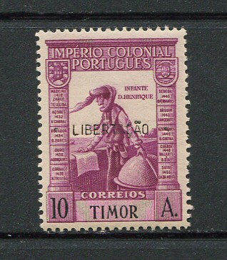 1947 - Afinsa nº 256. Império Colonial Português. Com sobrecarga LIBERTAÇÃO. Selo de 10a novo SEM CHARNEIRA (**) e com goma original. Em boas condições.
