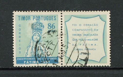 1951 - Afinsa nº 285. Encerramento do Ano Santo. Selo de 86 avos usado. Em boas condições.