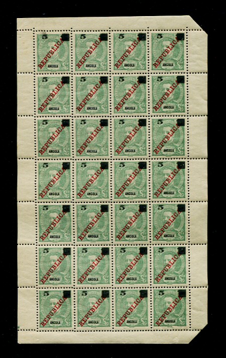 1912 - Afinsa nº 114. D. Carlos I com sobretaxa. Selos de 5r/15r. FOLHA COMPLETA de 28 selos. Novos SEM CHARNEIRA (**) e com goma original. Goma impecável. Em boas condições.