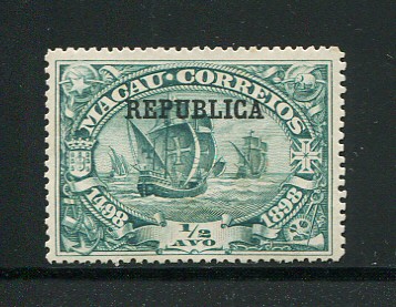 1913 - Afinsa nº 202. 4º Centenário ... para índia. Selo de 1/2a novo sem goma. Em boas condições.