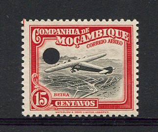 1935 - Correio Aéreo. Afinsa nº 13. PROVA DENTEADA. 15cvos COM CENTRO. Sem goma. Em boas condições.