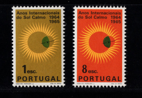 1964 - Afinsa nº 937/8. BAIXO CUSTO. Sol Calmo. Série nova sem charneira. Goma Original. Em boas condições.