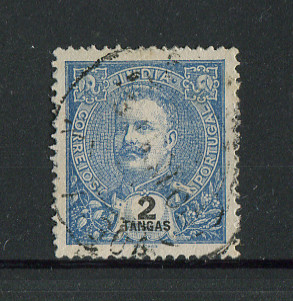 1898 - Afinsa nº 160. D. Carlos I. Selo de 2T usado. Denteado 13 1/2. Em boas condições.