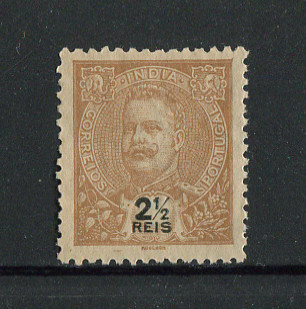 1903 - Afinsa nº 188. D. Carlos I. Selo de 2 1/2r novo sem goma. Em boas condições.