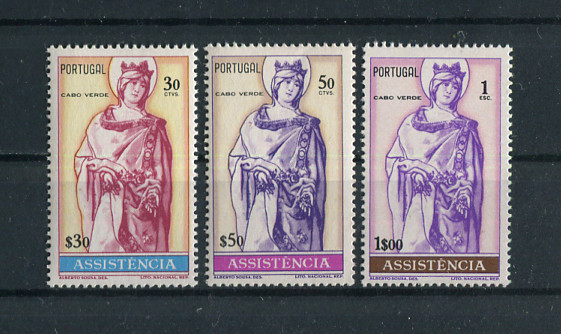 1967 - Imposto Postal nº  9/11. Rainha Santa Isabel. Série completa nova SEM CHARNEIRA (**) e com goma original. Em boas condições.