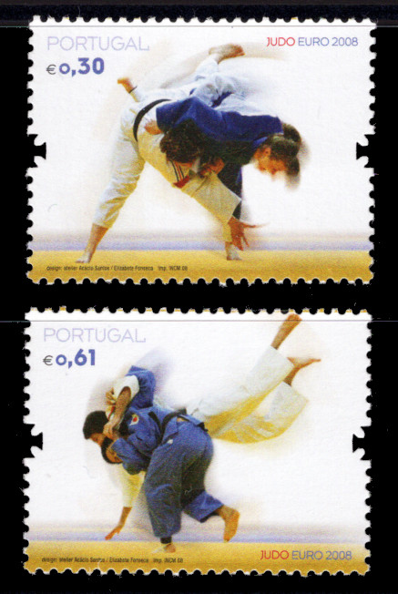2008 - Afinsa nº 3667/8. Judo. Série nova sem charneira. Goma Original. Em boas condições.
