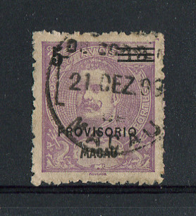 1899 - Afinsa nº 91. D. Carlos I com sobrecarga. Selo de 5a/13a usado. Em boas condições.