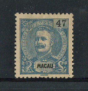 1903 - Afinsa nº 139. D. Carlos I, novas cores e valores. Selo de 47a novo sem goma como emitido. Em boas condições.
