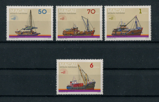1985 - Afinsa nº 520/523. Barcos. Série completa nova SEM CHARNEIRA (**) e com goma original. Em boas condições.