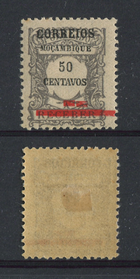 1929 - Afinsa nº 260. Porteado com sobretaxa. Selo de 50c novos com charneira (*) e goma original. Com DUPLA SOBRETAXA. Em boas condições.
